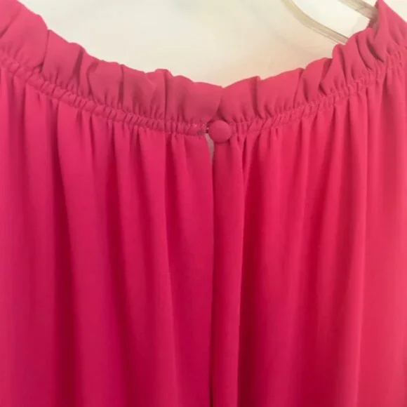 LOFT Tiered Swing Pocket Dress L - Picture 5 of 9